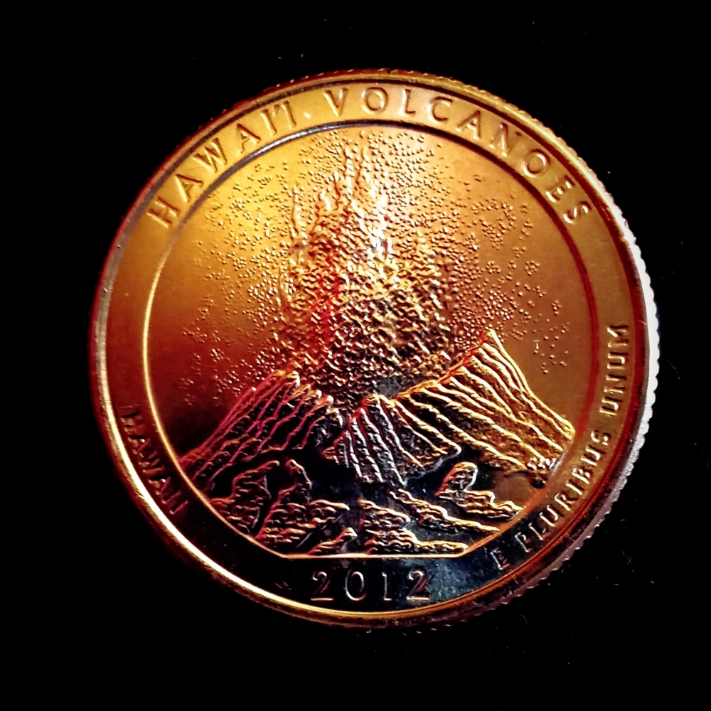 State quater hawaii volcanoes 2012